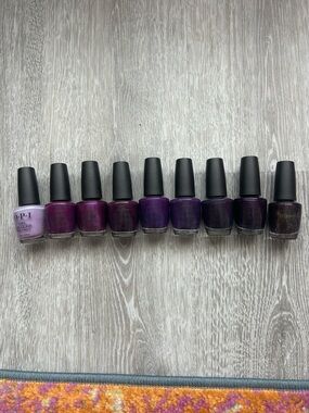 OPI LOT - Assorted Deep to Light Purples